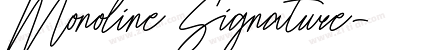 Monoline Signature字体转换 Monoline Signature字体转换
